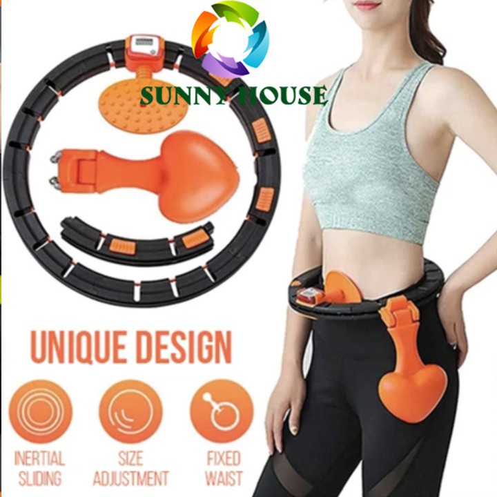 Vòng lắc eo thông minh hula hoop THƯƠNG HIỆU CÁT Á - lắc eo giảm mỡ, điều hòa nhịp tim, massage cơ bụng! TA6