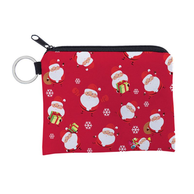 Ví Đựng Tiền Xu Họa Tiết Giáng Sinh Dễ Thương