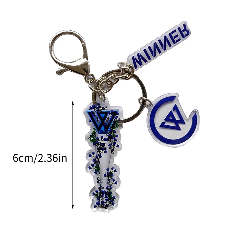 Móc Khóa Ba Mảnh Hình Nhóm Nhạc Hàn Quốc IKON SHINEE WINNER 2022