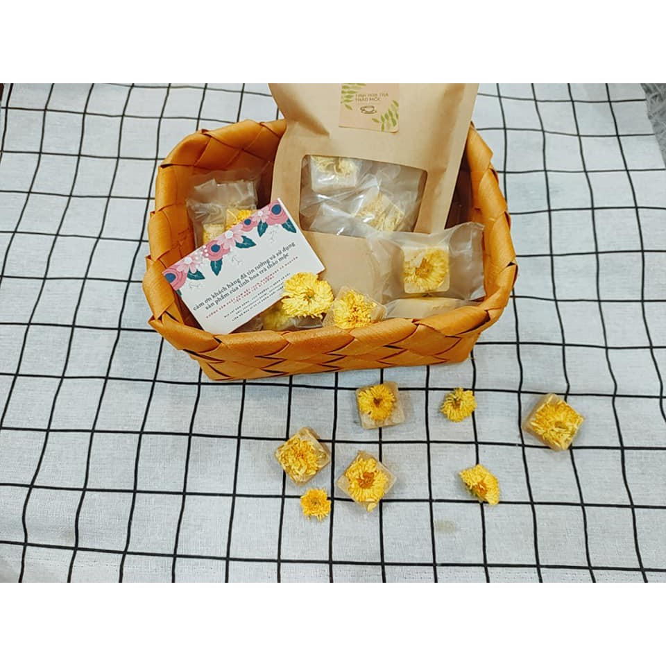 (ảnh thật + video)  Đường Nâu hoa viên Vân nam combo 10 viên