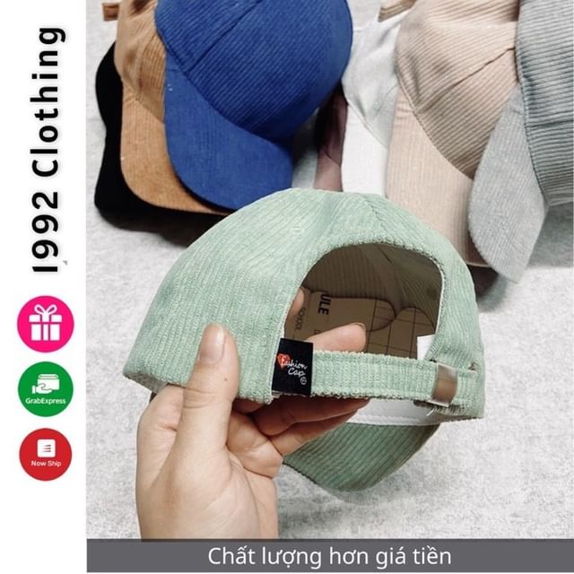 Mũ lưỡi trai nam nữ  Nón Kết nhung trơn thời trang cao cấp Unisex Hàn Quốc đẹp - 1992 clothing