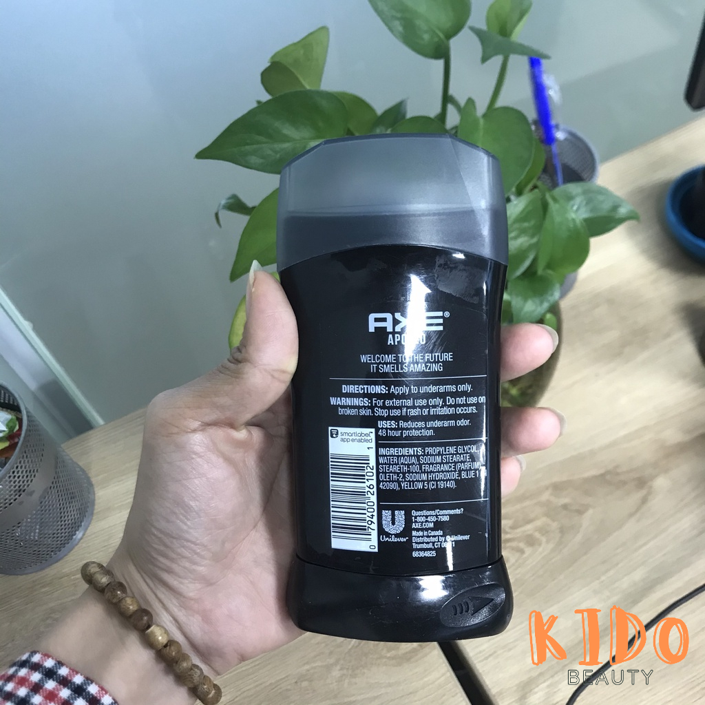 Lăn Sáp Khử Mùi Nam AXE Apollo | Phoenix 76g / 85g - Sáp ngăn mùi Axe Mỹ / Xịt axe