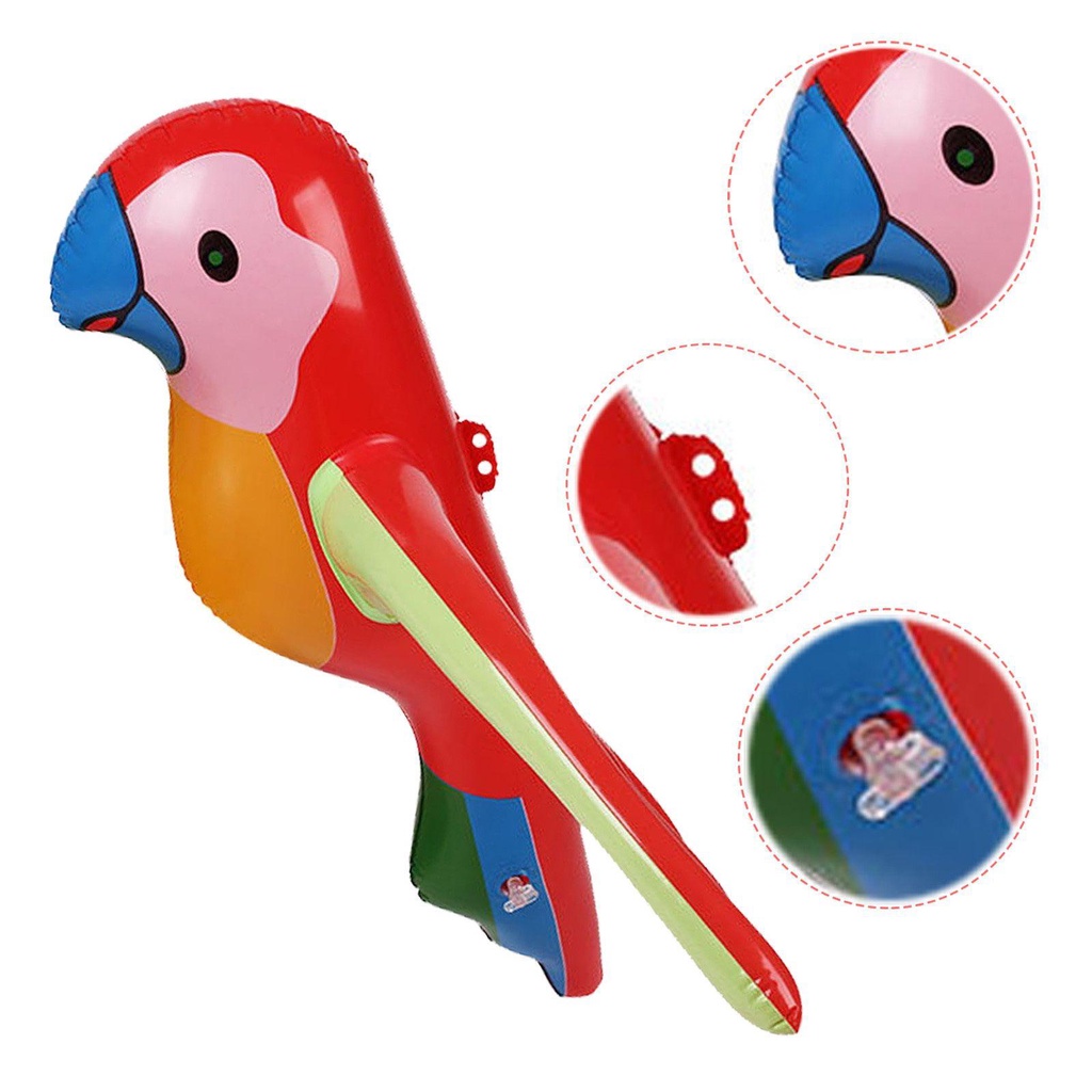 Bong Bóng PVC Hình Chim Vẹt Thời Trang Vui Nhộn Trang Trí Tiệc Bể bơi / Bãi Biển Cho Bé