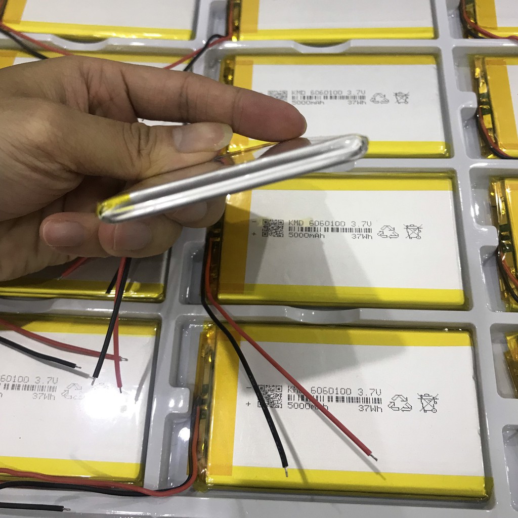 Pin Lithium- Polymer 6060100- 5000mAh mới 100% chuẩn dung lượng