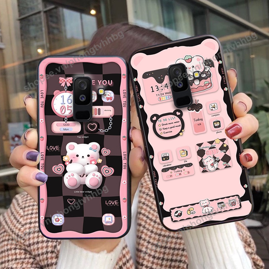 Ốp lưng Samsung A6 2018 / A6 Plus / A6+ gấu,thỏ trắng , đồng hồ dễ thương cute cực đẹp