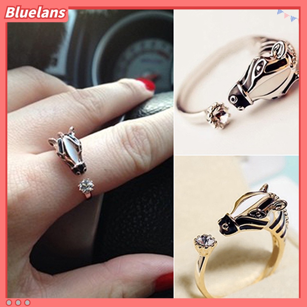 Nhẫn hợp kim hình chú ngựa vằn xinh xắn cho nữ
