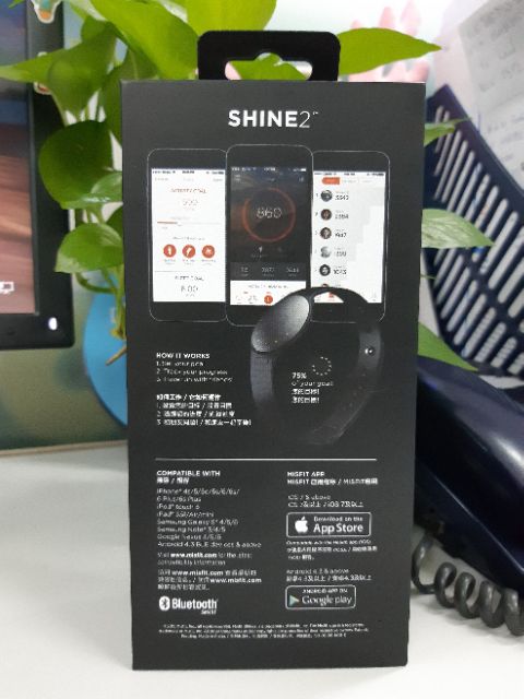 Vòng đeo tay thông minh theo dõi sức khỏe Misfit shine 2 s340sh2bz