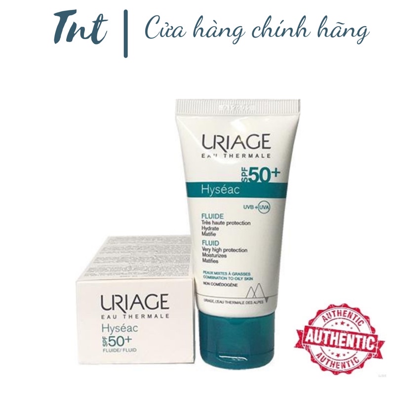 Kem Chống Nắng Dành Cho Da Nhờn, Mụn Hyseac Fluide SPF50+ 50ml [TẶNG KÈM SỬA RỬA MẶT]