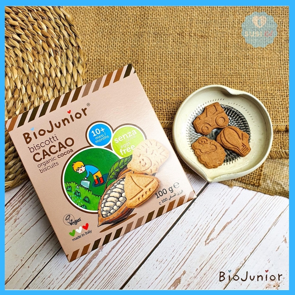 [ORGANIC] Bánh Ăn Dặm Hữu Cơ Cho Bé Bio Junior 100g 7th, mềm, dễ tan, nhiều vitamin B1, protein+ Date 2021 Trở Lên