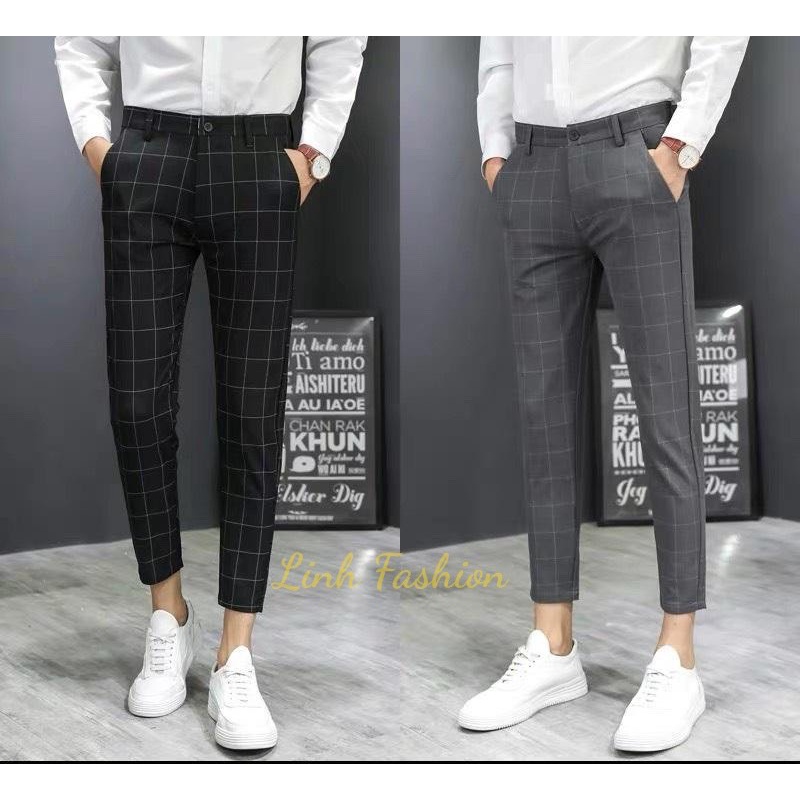 ☞◙⊕Có 4 màu - Quần tây nam ống côn body sọc caro mẫu mới hot 2022