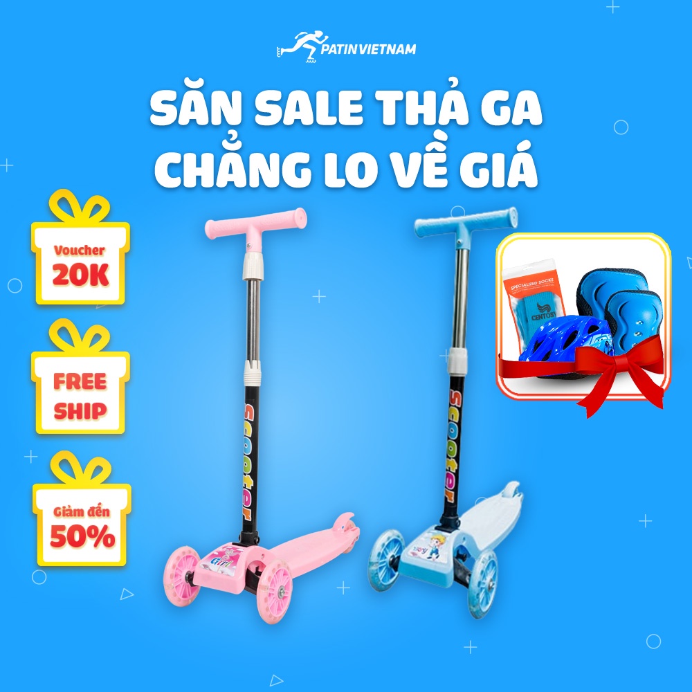 Xe trượt scooter HY1, xe trượt trẻ em cao cấp