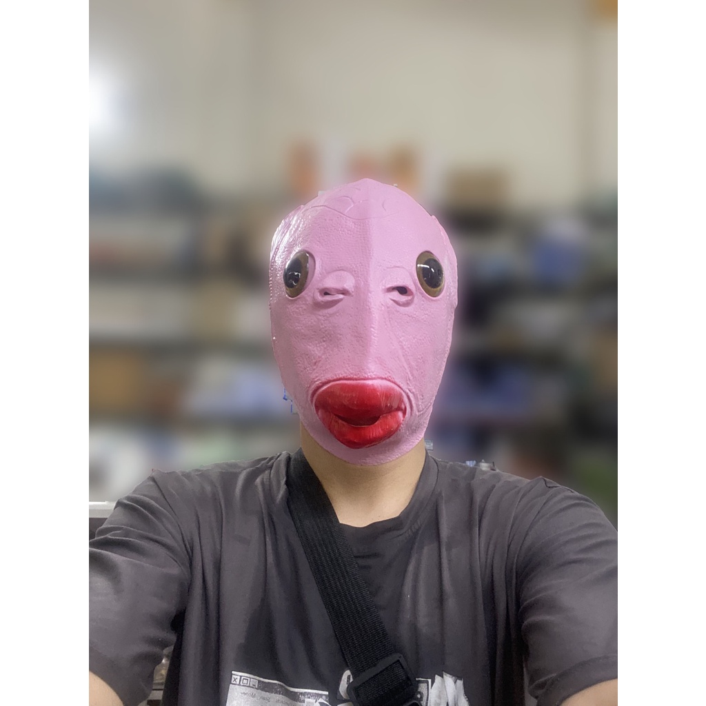 Mặt nạ hoá trang đầu ngựa, quái vật đội đầu xanh, đầu ếch hoá trang halloween