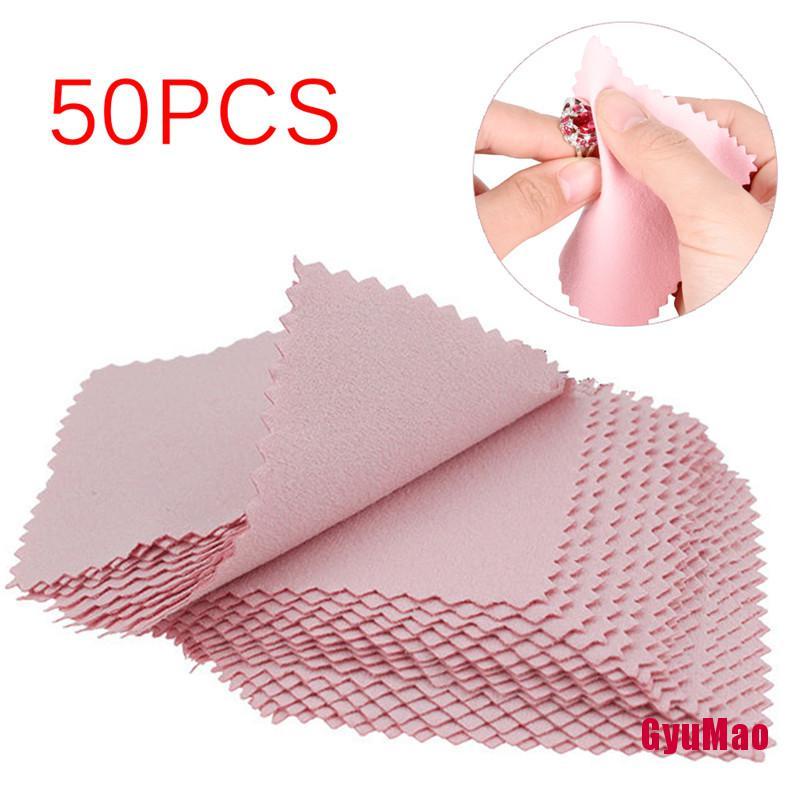 Set 50 Khăn Lau Đánh Bóng Trang Sức Chống Xỉn Màu rx1GUMO