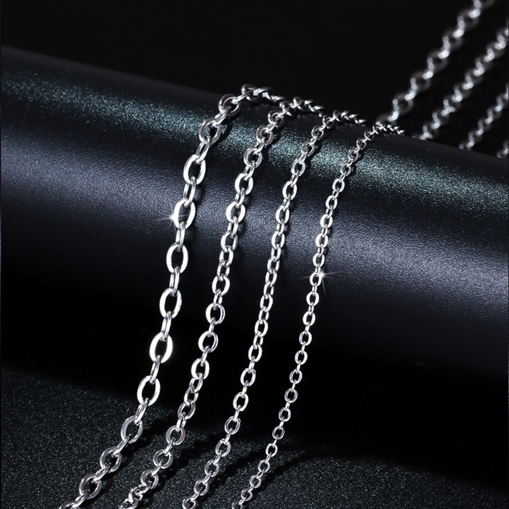 Dây chuyền bằng thép không gỉ cỡ 1.3mm/1.6mm/2mm/3mm/4mm thời trang