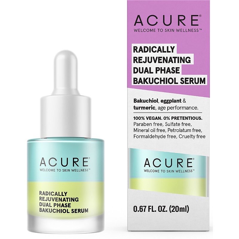 ✨ Acure ✨ Serum dưỡng ẩm và ngăn ngừa lão hoá Bakuchiol RADICALLY REJUVENATING DUAL PHASE BAKUCHIOL