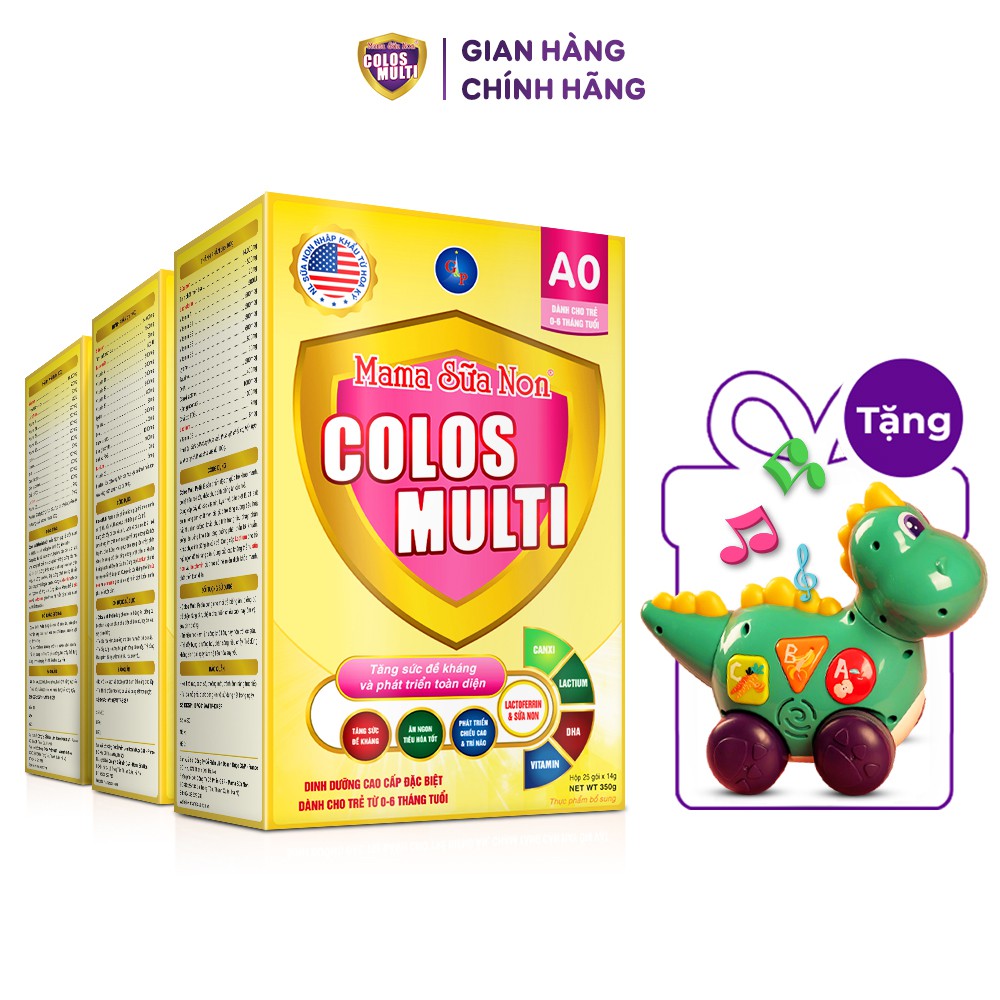 [ Tặng Đồ Chơi Khủng Long ] Combo 3 hộp Colosmulti 350g 450g