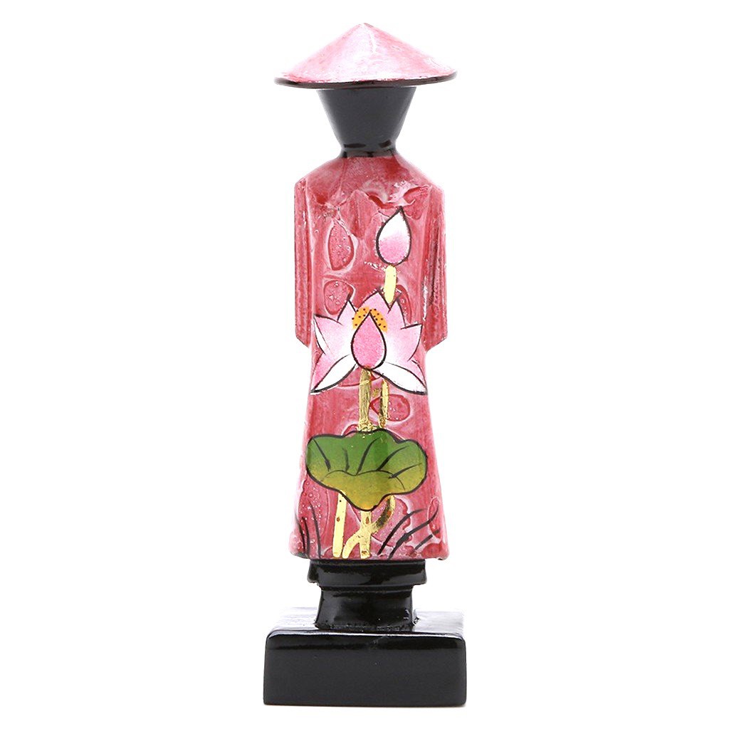 TƯỢNG CÔ GÁI VẼ SƠN MÀI VIỆT NAM - hay còn gọi Miss Việt - Miss Sài Gòn - quà tặng lưu niệm Việt Nam