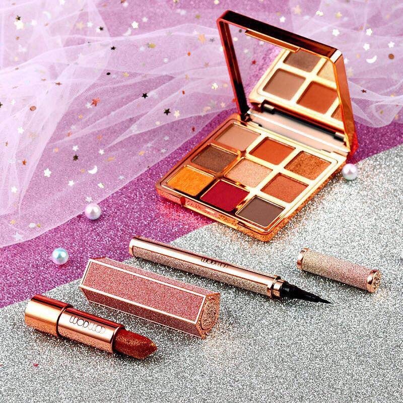 Set 3 món Phấn mắt + Bút lông + Son lì WODWOD