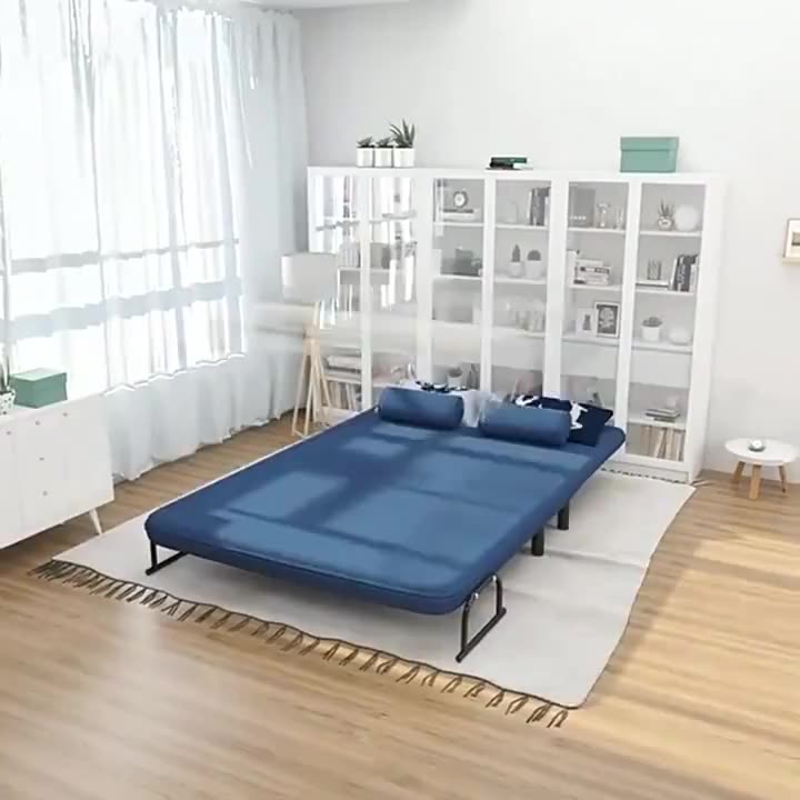 Ghế Sofa Giường Gấp Gọn 2 Chức Năng Chịu Tải 400kg, Ghế Sofa Bed Chất Liệu Thông Thoáng Nằm Ngồi Thư Giãn Văn Phòng | BigBuy360 - bigbuy360.vn