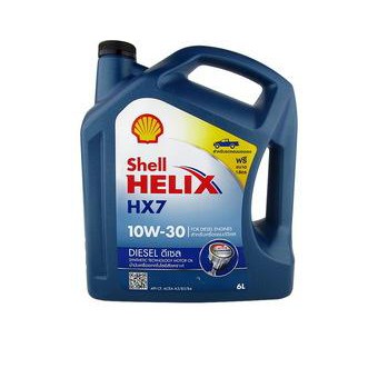 [Chính Hãng] Nhớt Shell Helix HX7 Diesel 10W30 6L nhập khẩu Thái - Dùng cho xe máy dầu, xe bán tải NKLUBE