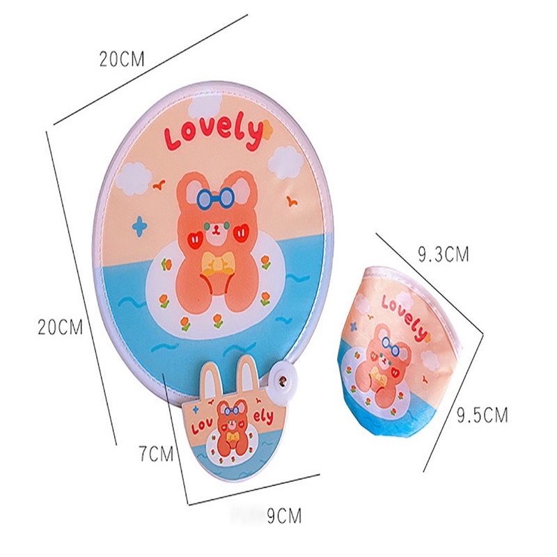 Quạt Xếp Cầm Tay Mini Trang Trí Cổ Trang Bằng Vải Gấp Gọn Tự Bung Thông Minh Di Động Cho Học Sinh Đi Học Dễ Thương Cute