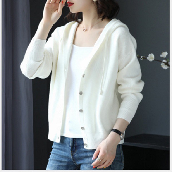Áo khoác len nữ có nón QUẢNG CHÂU LS_A473