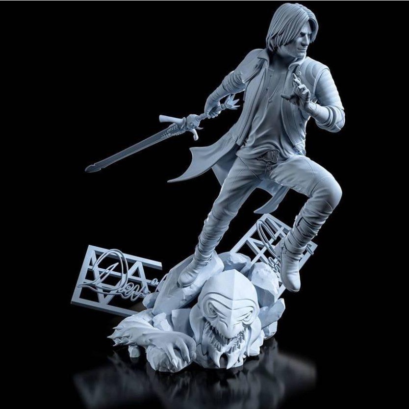Mô Hình Dante Devil May Cry  Bằng Chất Liệu Nhựa Resin - Cao 20 cm