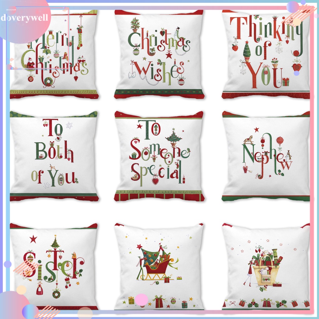 Vỏ Gối Phong Cách Giáng Sinh Xinh Xắn Bảo Vệ