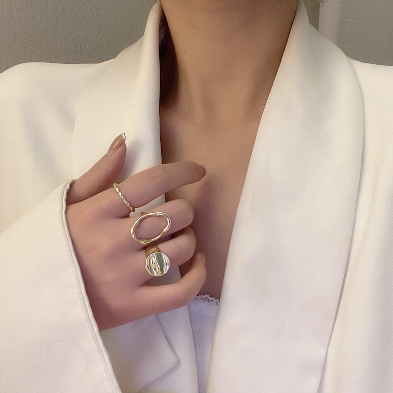 Bộ 3 Nhẫn Thiết Kế Đơn Giản Xinh Xắn