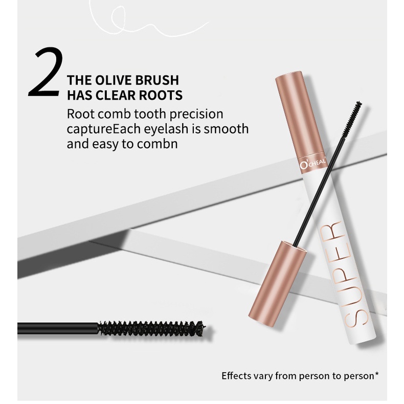 Mascara OCHEAL Màu Đen Chống Thấm Nước Chuốt Mi Cong Vút Và Dài Hơn