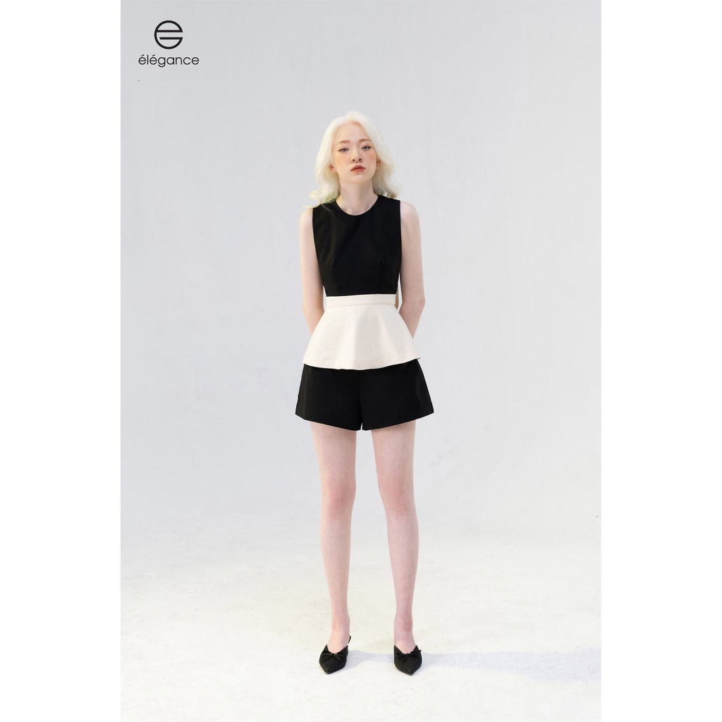 Bộ quần áo Myra cut-out thời thượng, nơ bản to gắn sau lưng, quần short màu đen thanh lịch trẻ trung