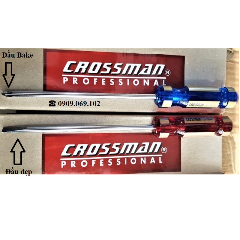 Tua vít bake, dẹp Crossman cán CR cao cấp