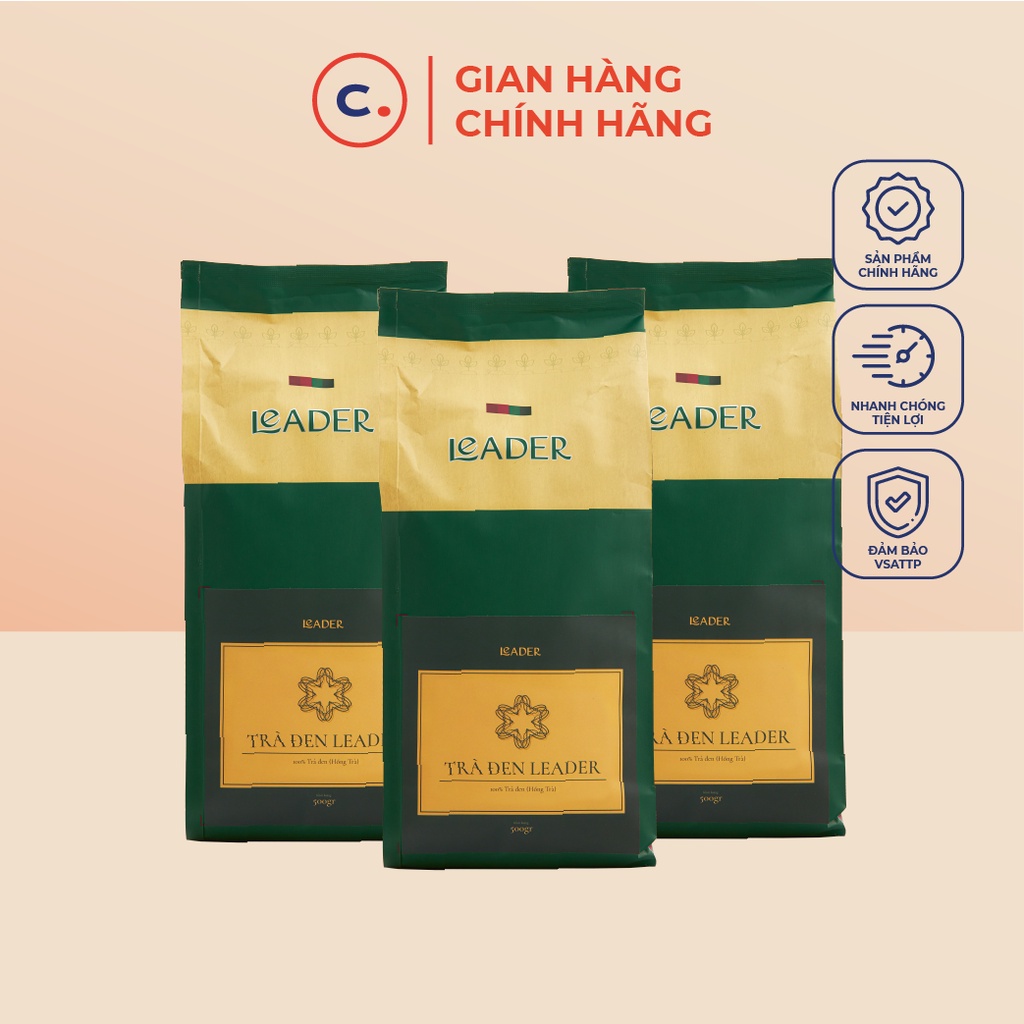 Trà Đen Leader 500gr - Trà pha chế cao cấp Việt Nam