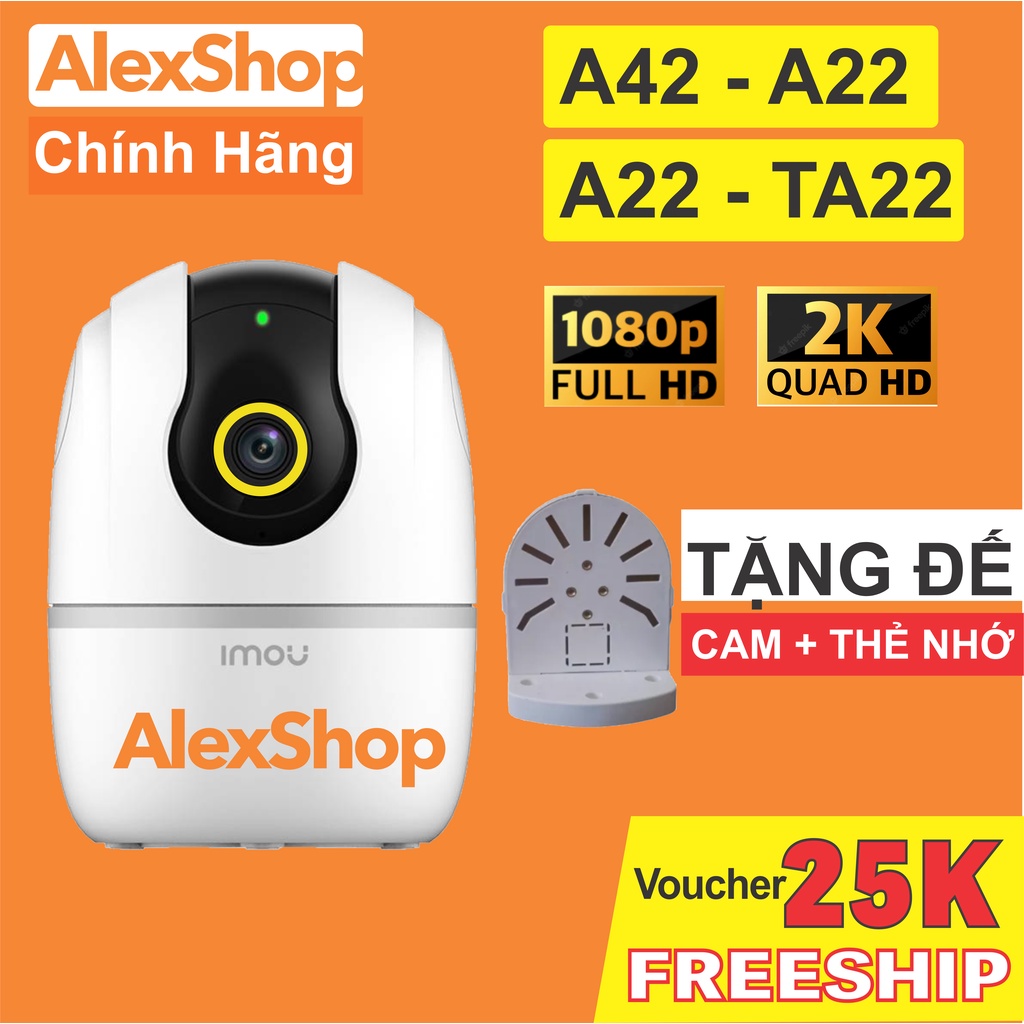 Camera Imou A42 / A22 / TA22 / TA42 2022 Quan Sát Thông Minh Báo Động Đàm Thoại 2 Chều - Chính Hãng