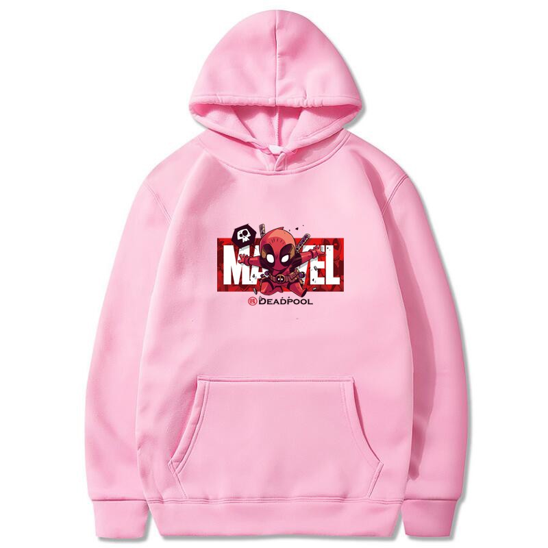 Marvel Áo Hoodie In Hình Siêu Anh Hùng Deadpool Đẹp Mắt