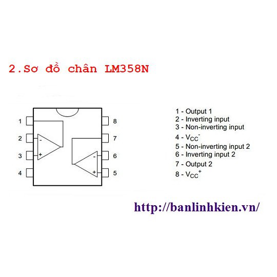 [Bán Linh Kiện] LM358 DIP8
