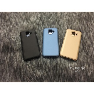 Bao Da Clear View Cover Standing Samsung A6