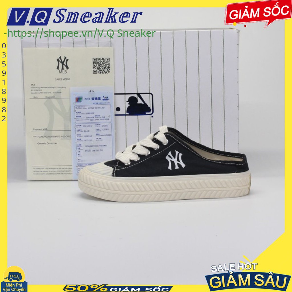 [Video Tận Cảnh - FREE SHIP] 🔥Sục 𝐌𝐋𝐁 đạp gót đen cao cấp , đạp gót , sục ny  đen LEL2 V.Q Sneaker.