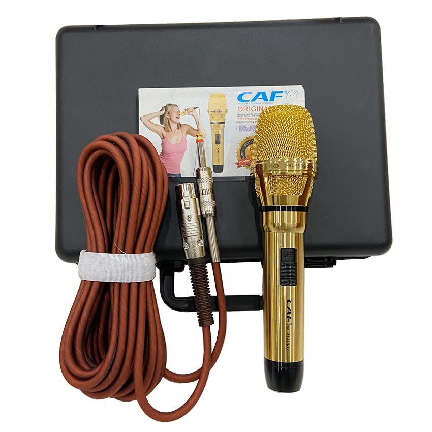 Micro có dây CAF P12 Pro - Micro karaoke giá rẻ, chống hú tốt - Bảo hành 12 tháng