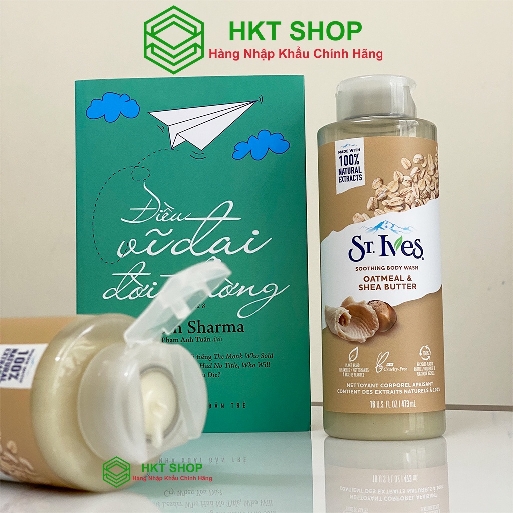 Sữa tắm dưỡng da St.Ives Yến mạch và Bơ 473ml - HKT Shop