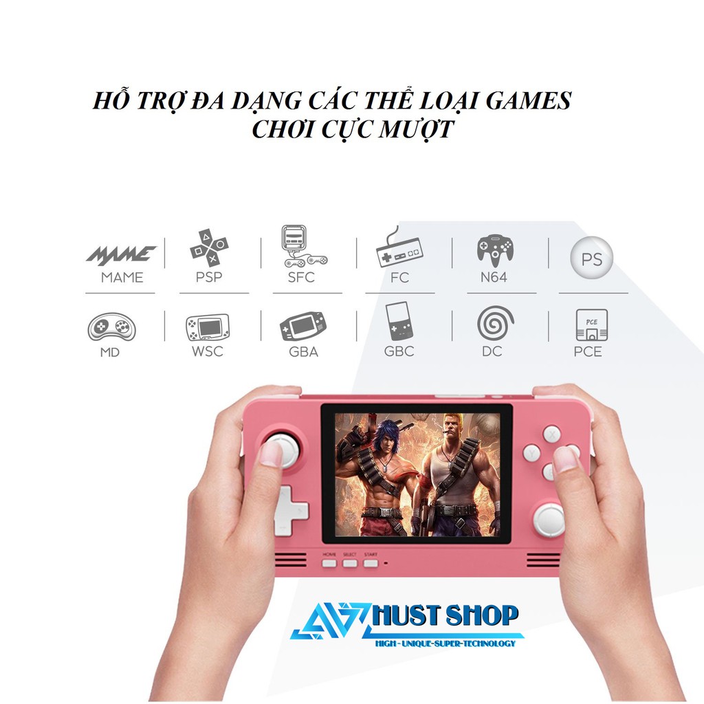 Máy Chơi Game Cầm Tay Retroid Pocket 2 Hệ Điều Hành Android 6.0 Chơi các dòng game PS1/Dreamcast/N64