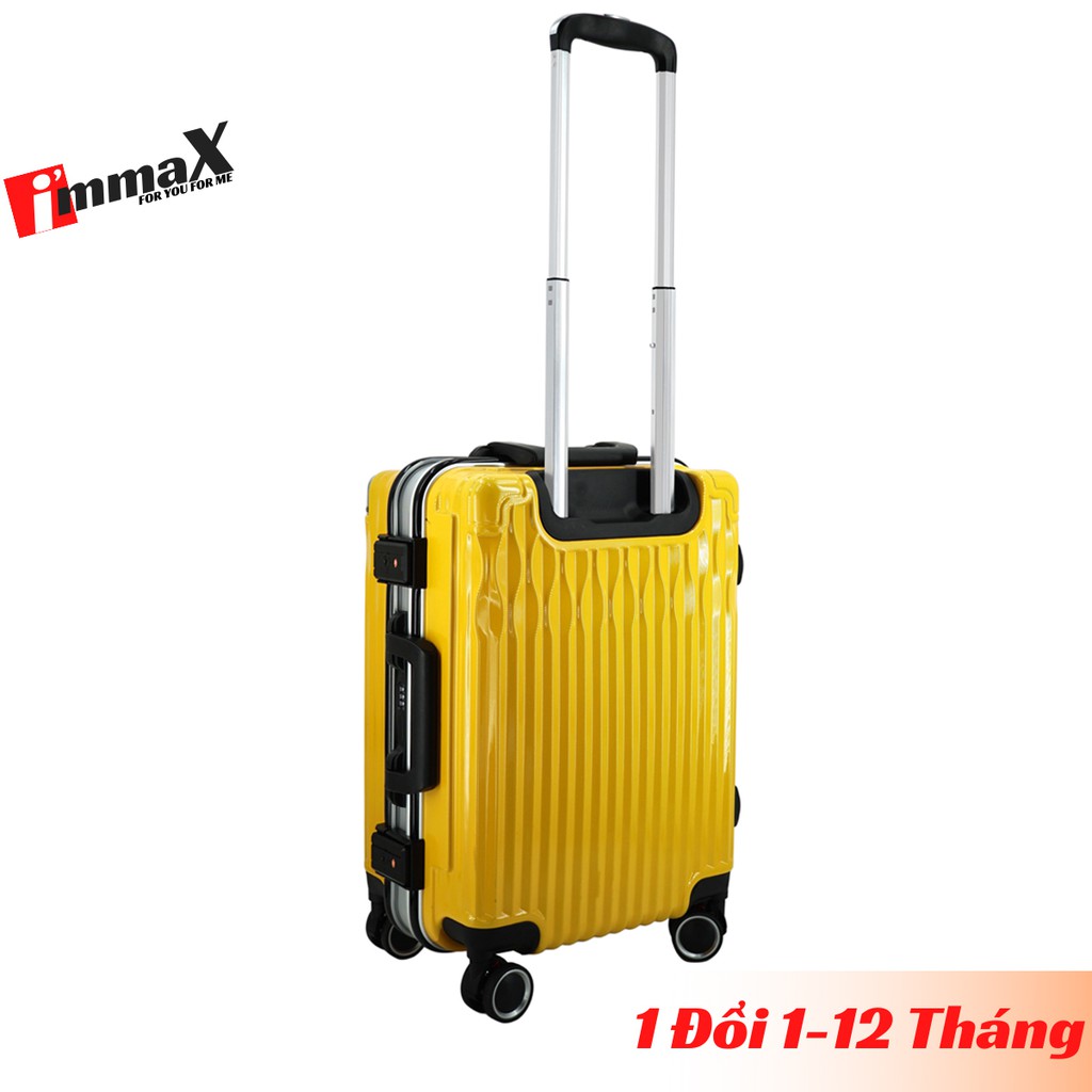 Vali kéo khung nhôm nắp gập size 20inch xách tay lên máy bay immaX A19