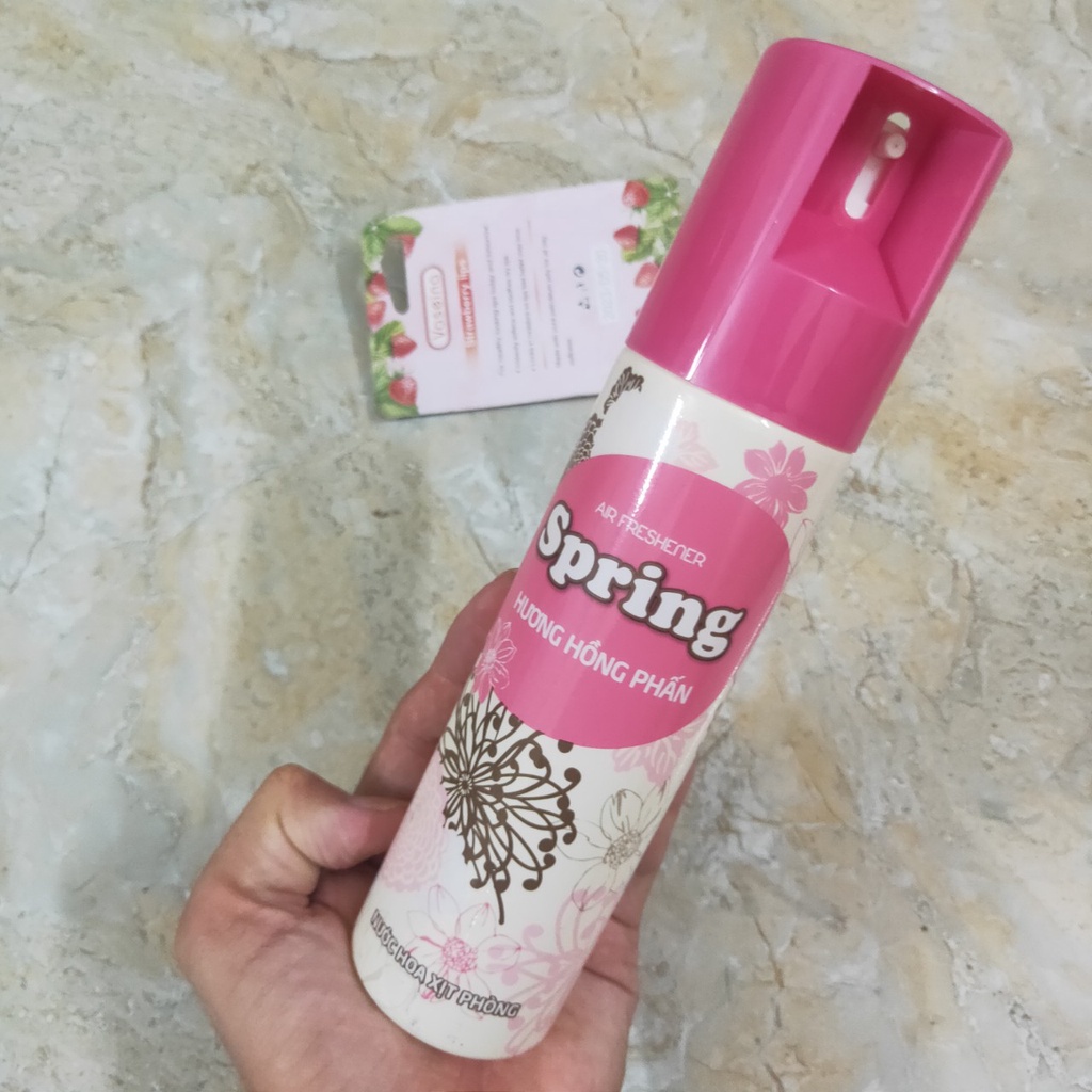Nước hoa xịt phòng Spring Hương Hồng Phấn 280ml
