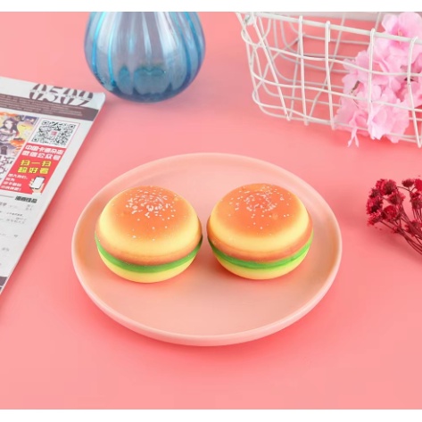 Bánh hamburger bóp DCB3 bóng lười đồ chơi trong phòng squishy toy