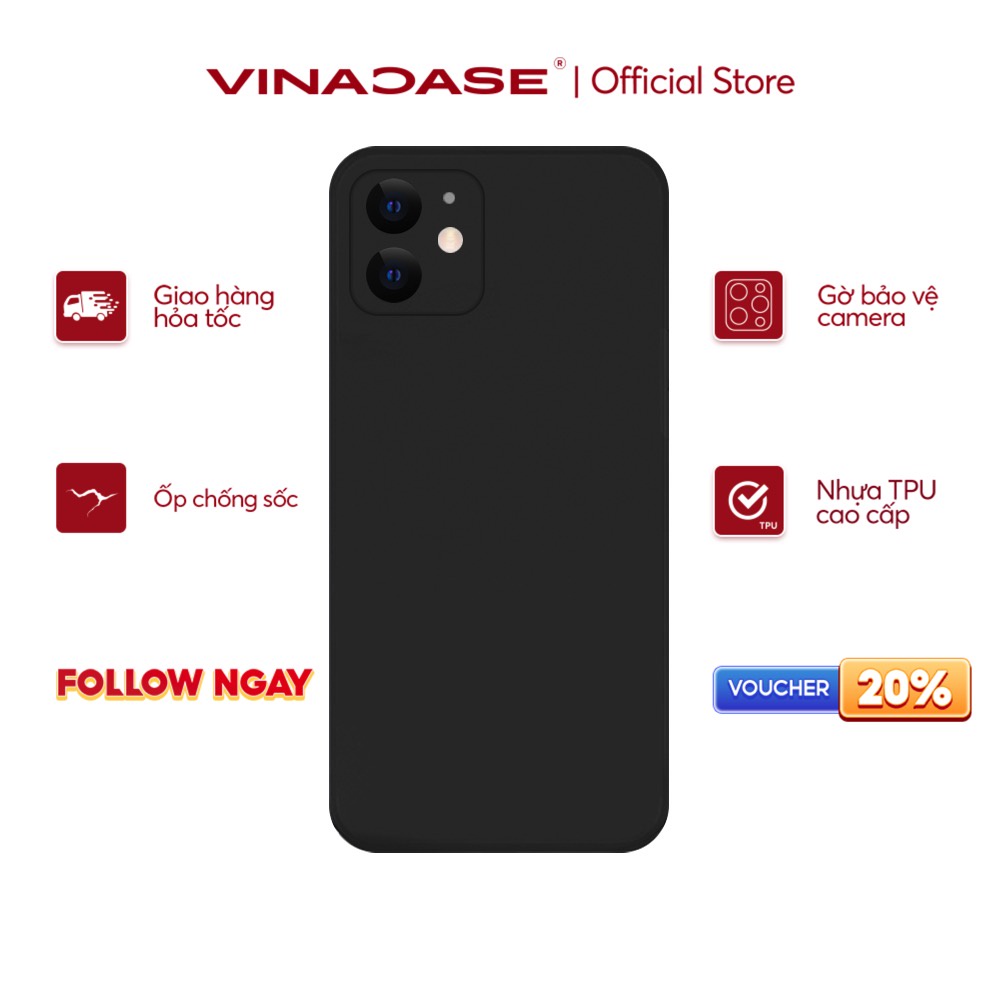Ốp lưng Vina Case Xiaomi Redmi Not 8/Redmi 9T/Poco X3/....TPU dẻo trơn cạnh vuông bảo vệ camera