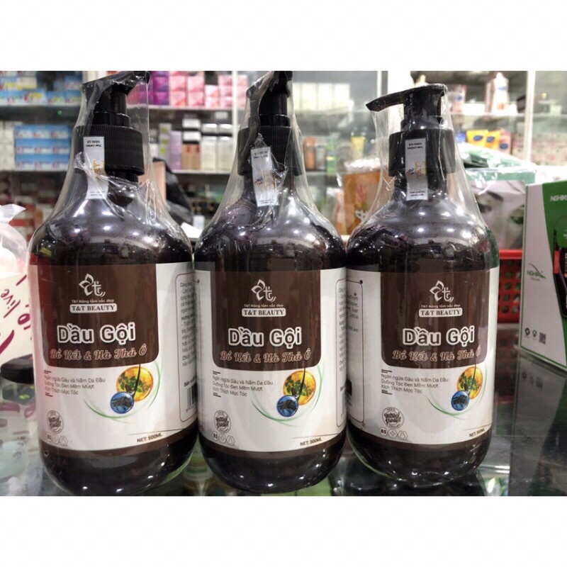 Gội Xả Bồ Kết & Hà Thủ Ô Dành Cho Tóc Gàu, Nấm và Ngăn Rụng Tóc