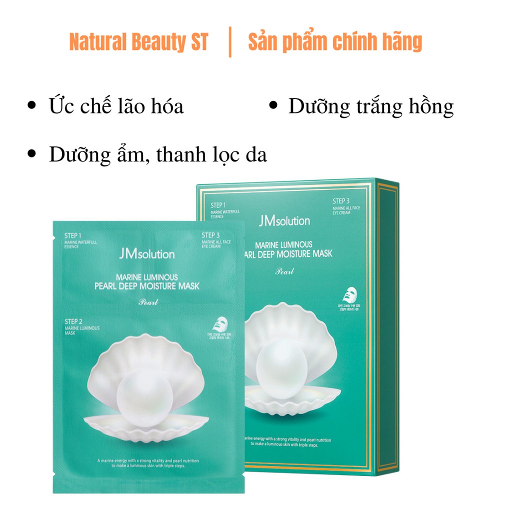 Mặt Nạ Cấp Ẩm, Dưỡng Trắng, Phục Hồi Da, Chăm Sóc Da Toàn Diện JM solution Mask 30ml
