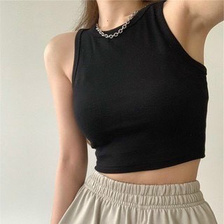 Áo Ba Lỗ Nữ Hàng Xuất Khẩu Dáng Croptop Cotton Tăm Siêu Mềm
