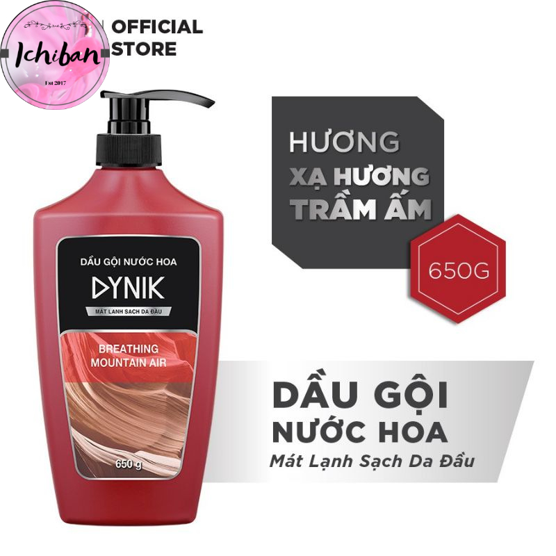 Dầu Gội Nước Hoa Nam Dynik Mát Lạnh Sạch Da Đầu 650g