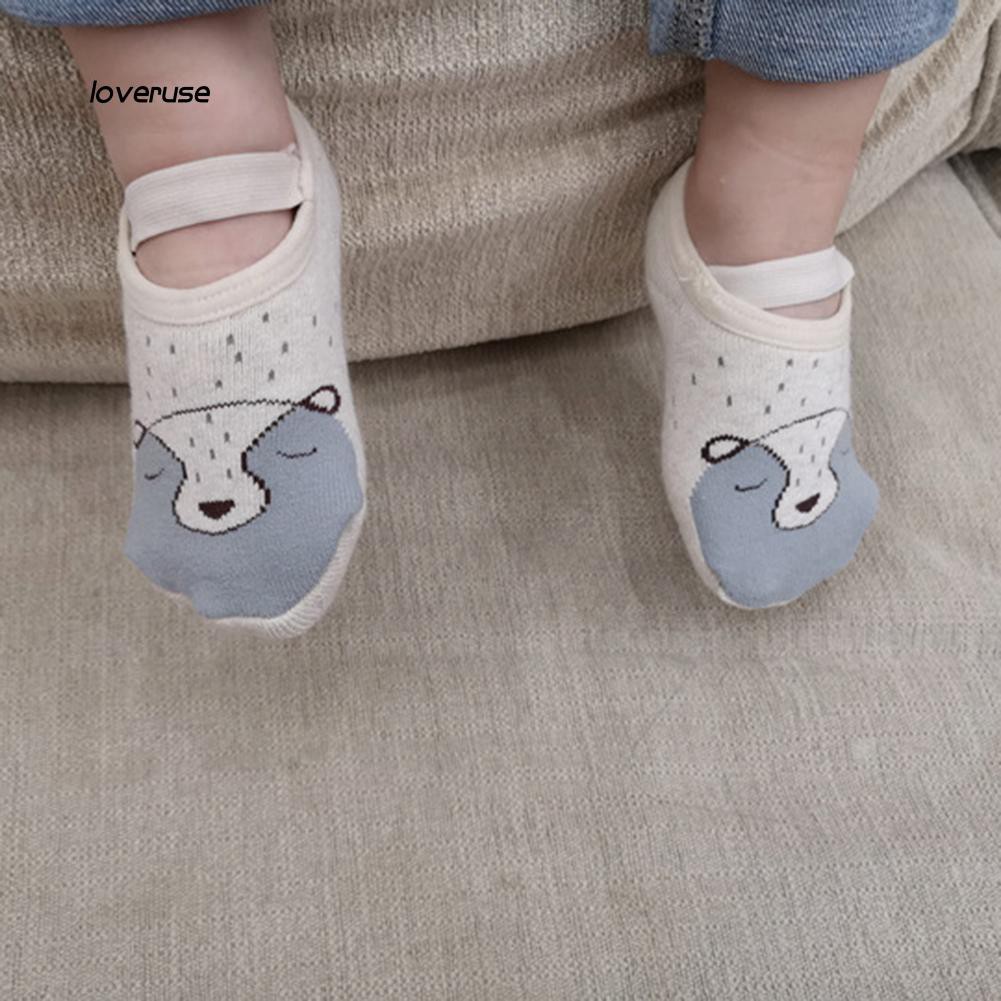 Vớ bông mềm chống trượt hình thú dễ thương cho bé sơ sinh